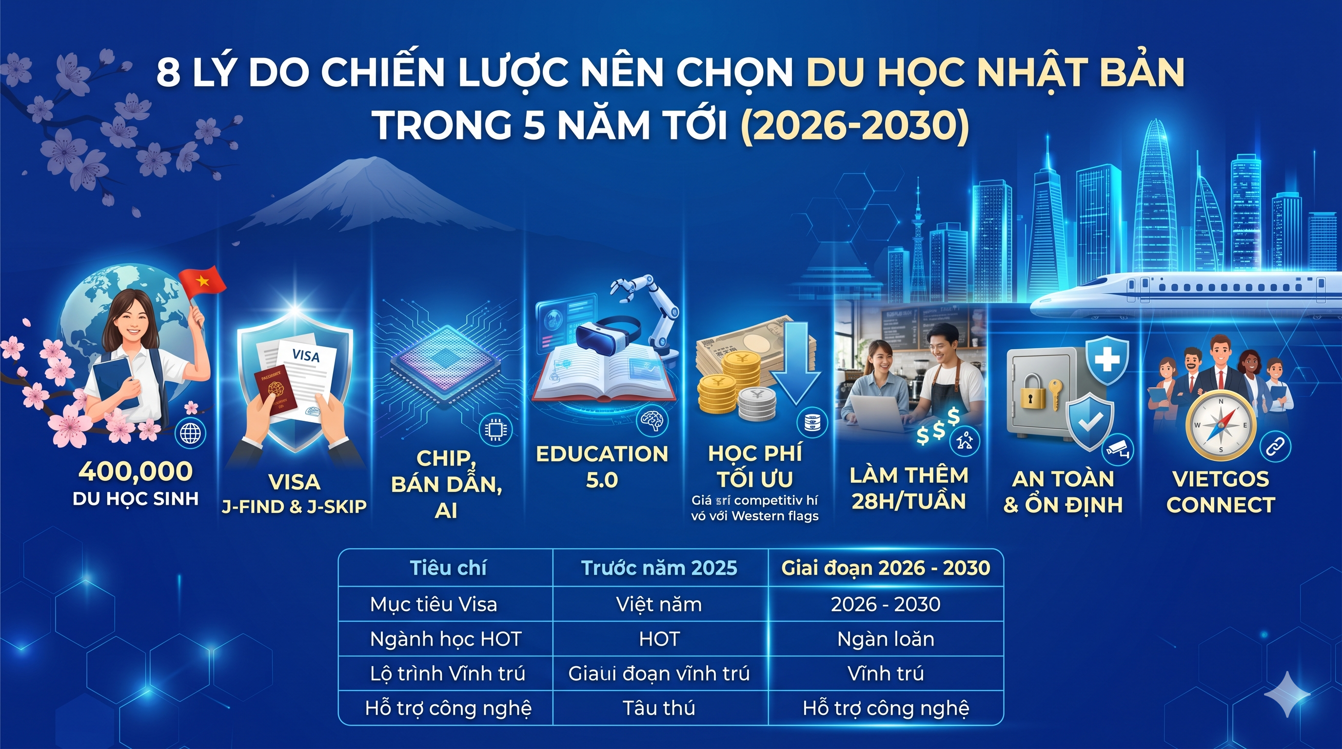 8 lý do chiến lược chọn du học Nhật Bản (2026–2030)