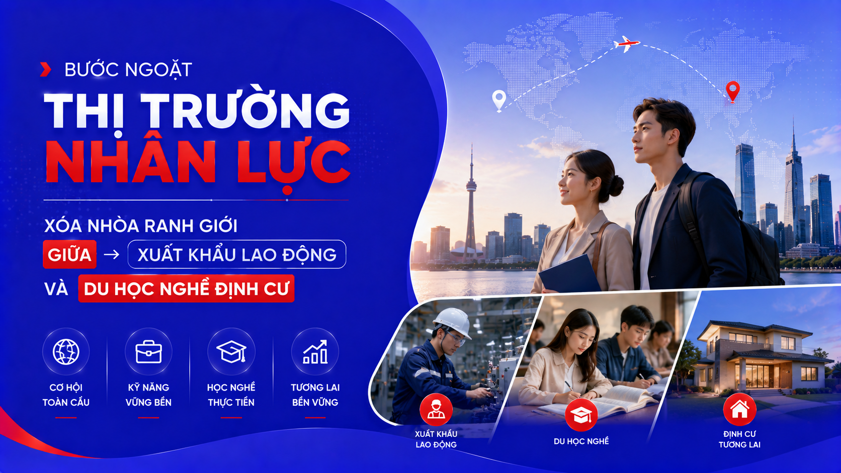 Bước Ngoặt Thị Trường Nhân Lực: Xóa Nhòa Ranh Giới Giữa Xuất Khẩu Lao Động Và Du Học Nghề Định Cư